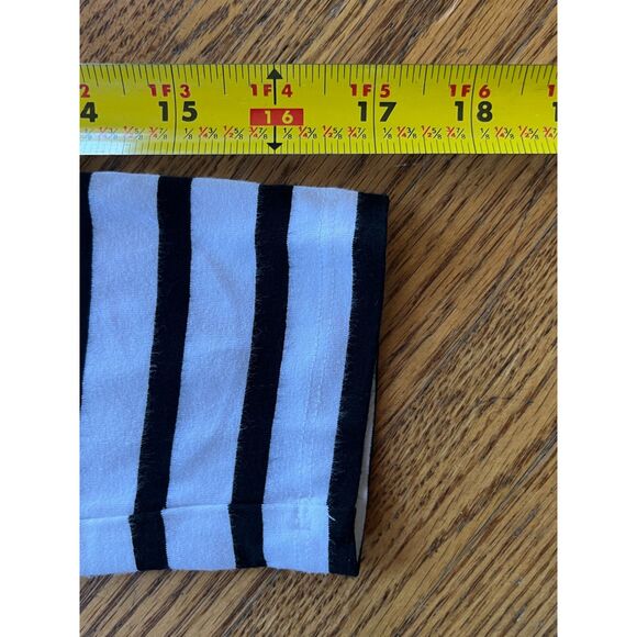 HATCH Maternity Black White Stripe Long Sleeve Rayon Midi Dress  Women's Size 1 - Picture 10 of 10